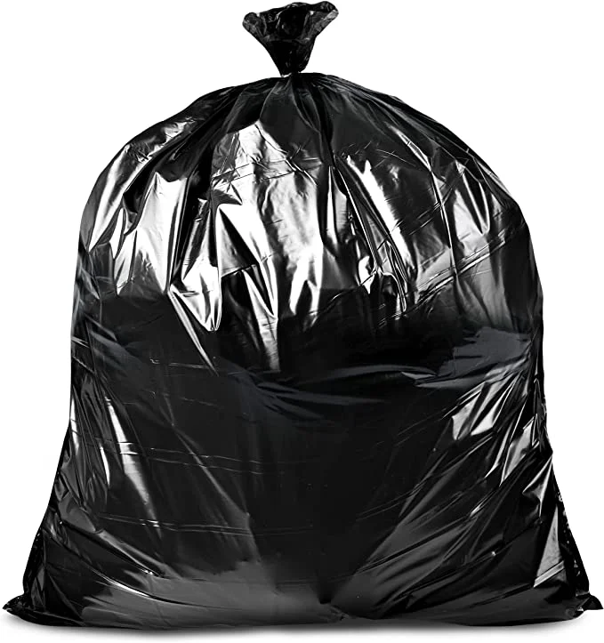 Black trash bag